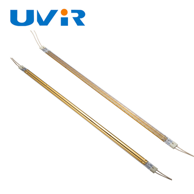 Gold Halogen Infrared Heater Tube 6000W 400V for Industrial Curing