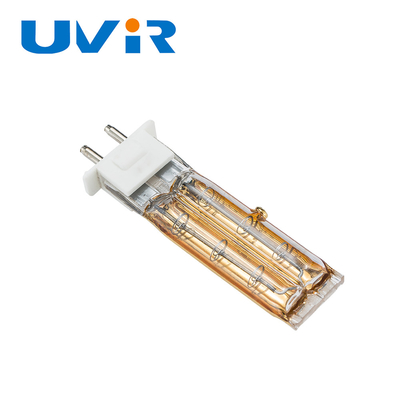 500W 115V Twin Tube Quartz Infrared Heater with Gold Reflector